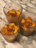 Semifreddo pesche e amaretti velocissimo