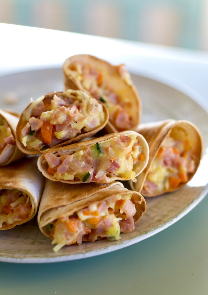 Una foto de Conitos rellenos sabor Quiche Lorraine