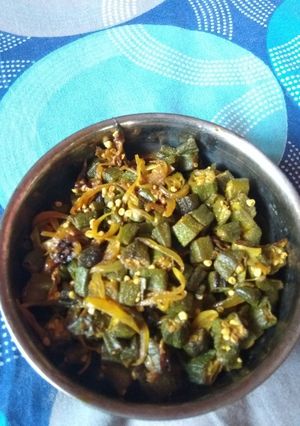 A picture of Masale wali Bhindi.