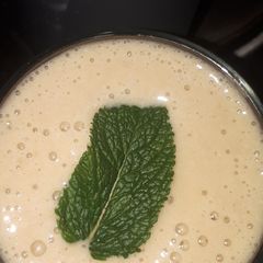 A picture of Banana and chocolate smoothie.