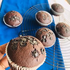 Chocolate muffins A picture of Chocolate muffins.