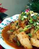 Heo quay và chả kho kim chi