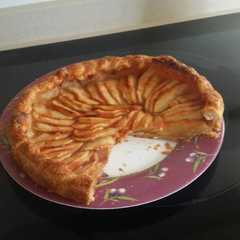 Una foto de Tarta solo de manzana