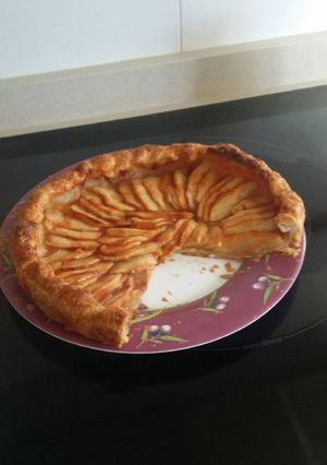Una foto de Tarta solo de manzana