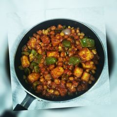 A picture of Chana Chilli Paneer.