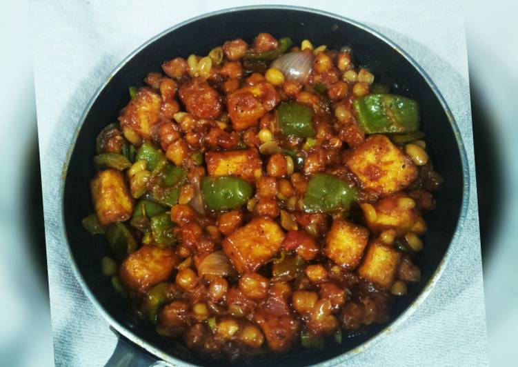 Recipe of Speedy Chana Chilli Paneer