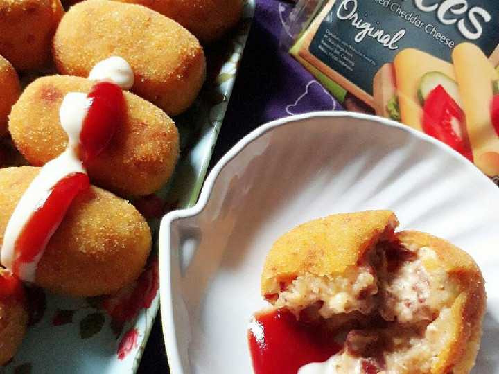 Cara Gampang Membuat Kroket kornet keju, Menggugah Selera