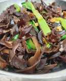 Cải thìa sốt nấm mèo