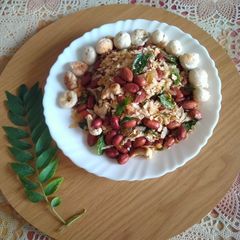 A picture of Roasted Rolled oats Mixture.