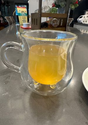 A picture of Whiskey toddy - home remedies for cold or just because 😂😂😂.