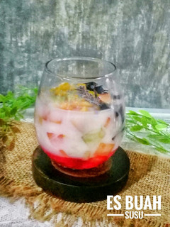 Foto resep Es Buah Susu
