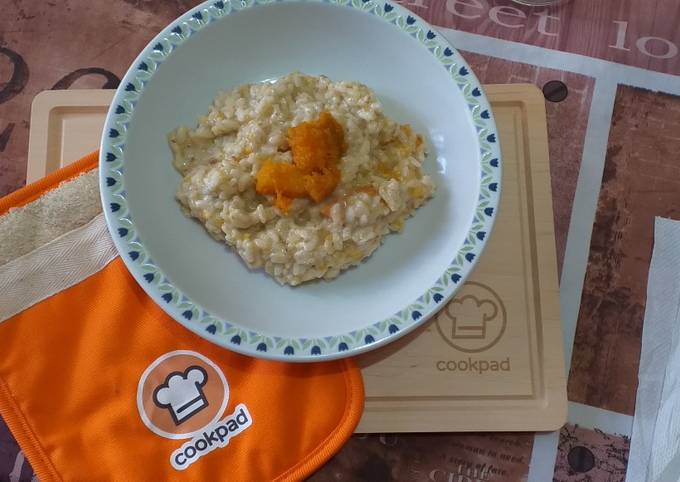 Modo semplice a Fai Qualsiasi notte della settimana Risotto con crema di funghi e zucca aromatizzata alla cannella