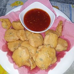 A picture of Coriander Potato Fritters.