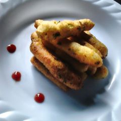 A picture of Suji potato fingers.