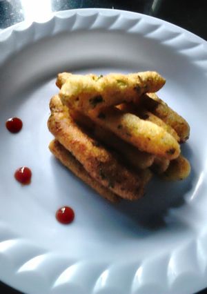 A picture of Suji potato fingers.