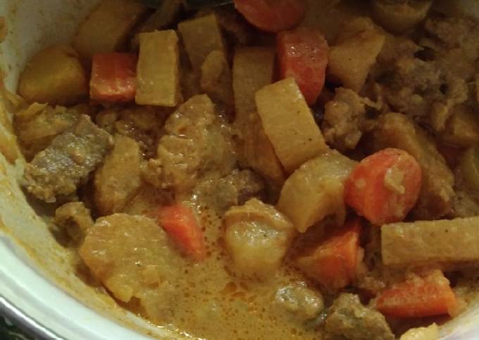 Resep Vegetable Mutton Curry ???, Bisa Manjain Lidah