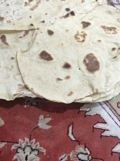 عکسی از دستور نان لواش تابه ای خودم پز