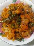 கேரட் பீன்ஸ் முட்டைக்கோஸ் பொரியல்(carrot beans cabbage poriyal recipe in tamil)