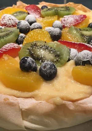 A picture of Filo pastry custard tart.