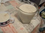 Una foto de crema de melon
