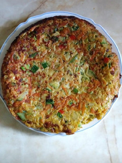Una foto de Tortilla de zapallo italiano