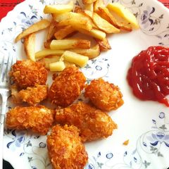 Crispy Chicken Tikka Popcorn 😍 A picture of Crispy Chicken Tikka Popcorn 😍.
