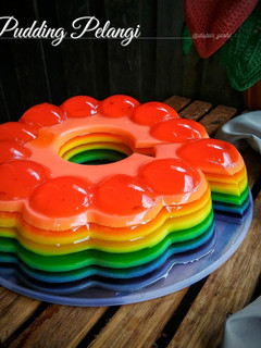 Foto resep Pudding pelangi