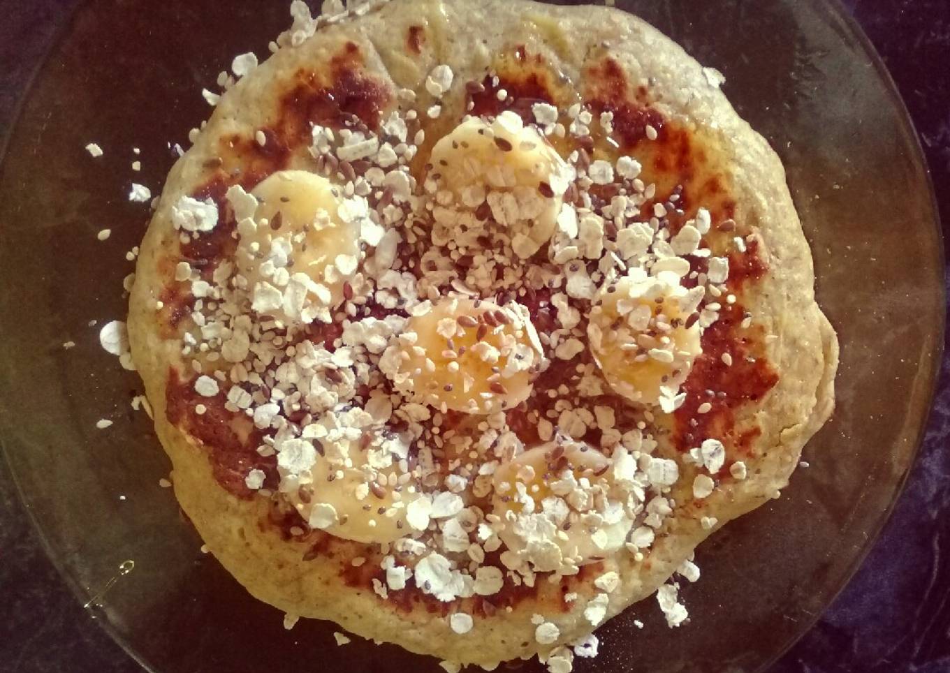 Hotcakes de banana y avena.. 😍 😍