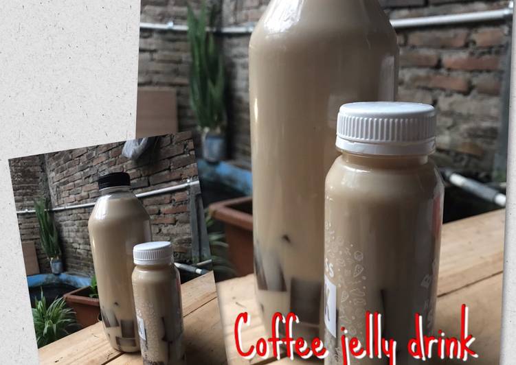 Resep: Caffee jelly drink ekonomis