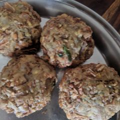 A picture of Banana flower vadai.