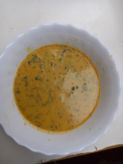 A picture of Portobello mushroom soup.