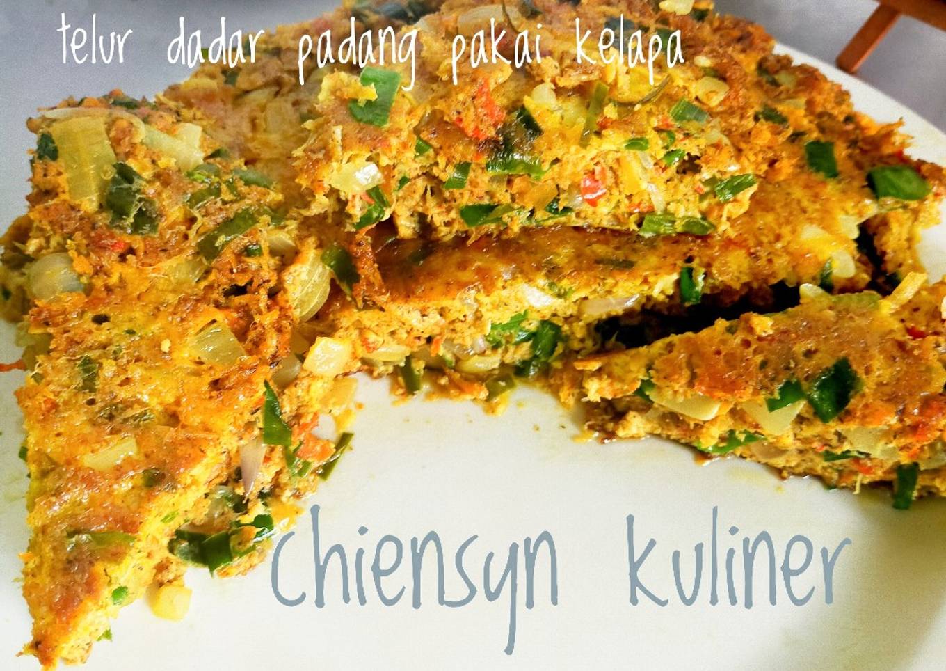 Telur dadar Padang pakai Kelapa