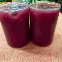 A picture of Badam Pisin-Jamun Sharbat.