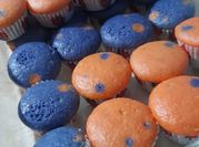Una foto de muffin de halloween