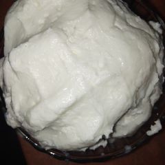 A picture of Homemade white butter.