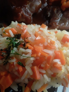 Una foto de Arroz con Zanahoria!!! 🥕🍙🍚🍛🥕