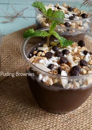 Foto resep Puding Brownies