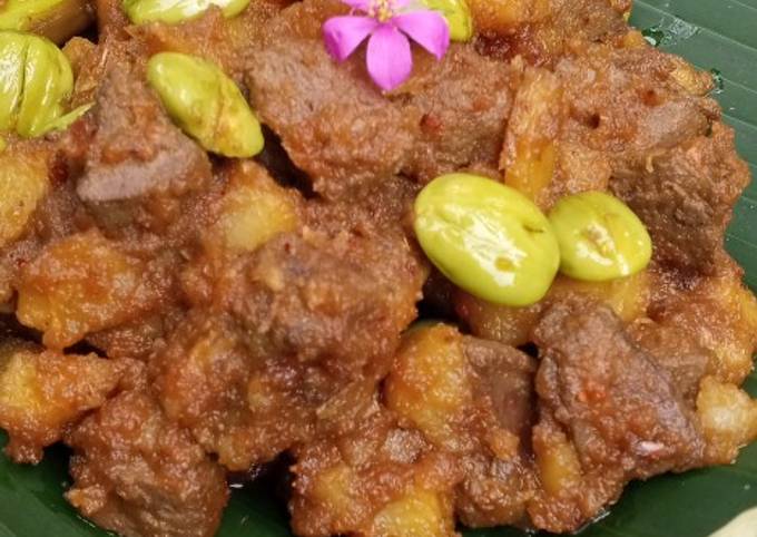 Anti Ribet, Bikin Sambal goreng kentang+hati sapi+petai Untuk Pemula