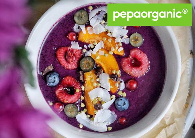 Açai Bowl con vitamina B12 Receta de PepaOrganic- Cookpad