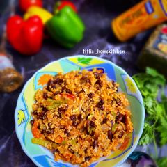 A picture of Mexican Rice N Beans.