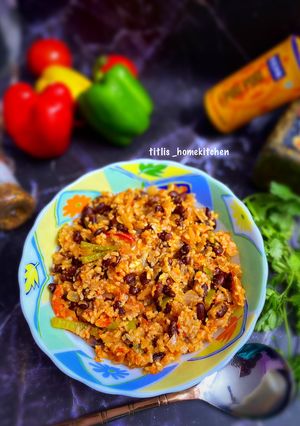 A picture of Mexican Rice N Beans.