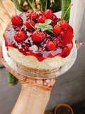 चेरी चीज़ केक (cherry cheese cake recipe in Hindi)