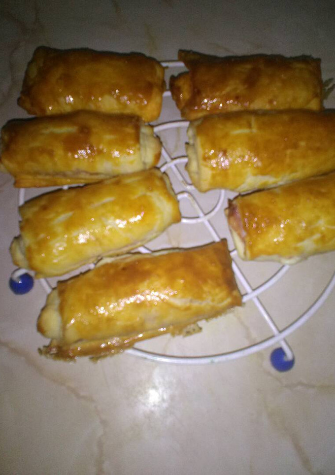 Una foto de Napolitanas de jamón y queso, perfectas para llevar en tuper
