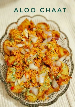 A picture of Aloo Chaat.