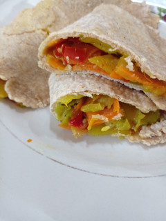 Una foto de Wraps de vegetales
