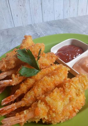 Foto resep Ebi Furai/udang goreng lurus ala resto