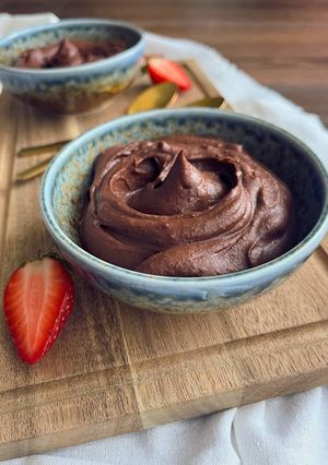 Krémes kakaós sárgaborsó pohárdesszert 🍫 TÉNÉ Recept|Fehérjedús vegán csokikrém recept fotója