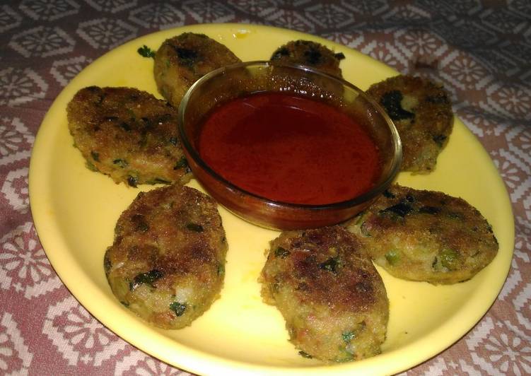 Recipe of Appetizing Veg kabab with chilli garlic sauce