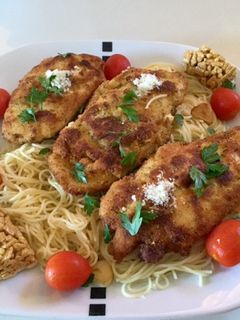 Una foto de Libritos de pollo con cereales