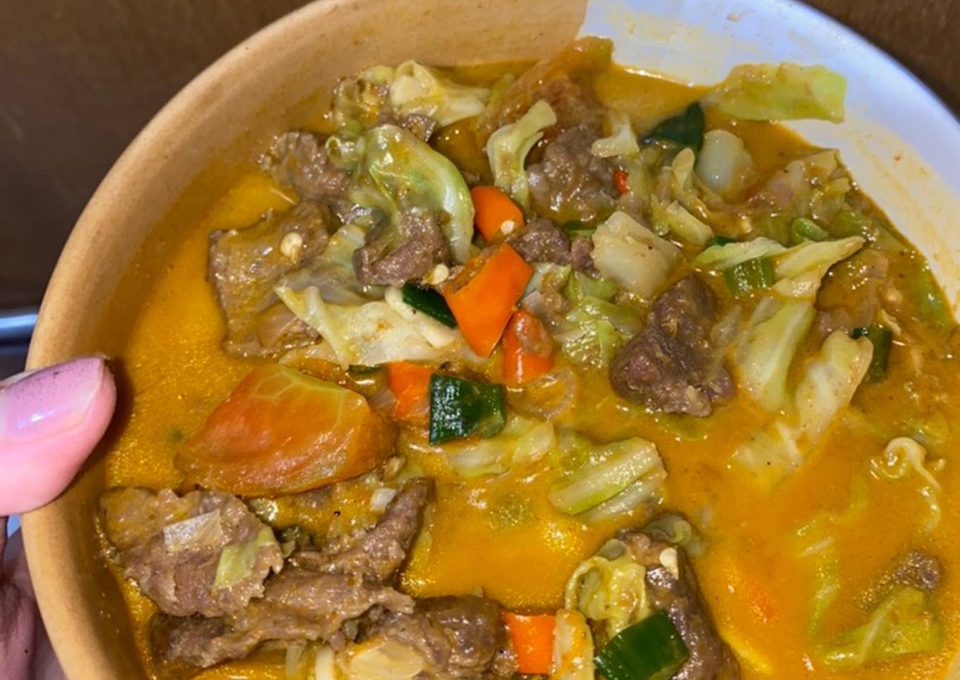 Tongseng daging sapi bumbu instan